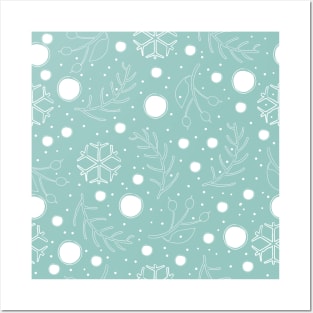 Winter Pattern Posters and Art